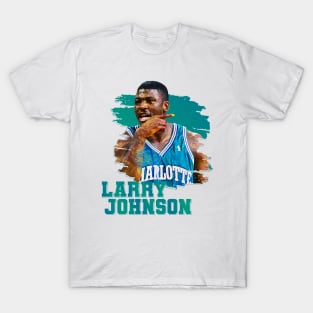 Larry johnson | charlotte hornets T-Shirt